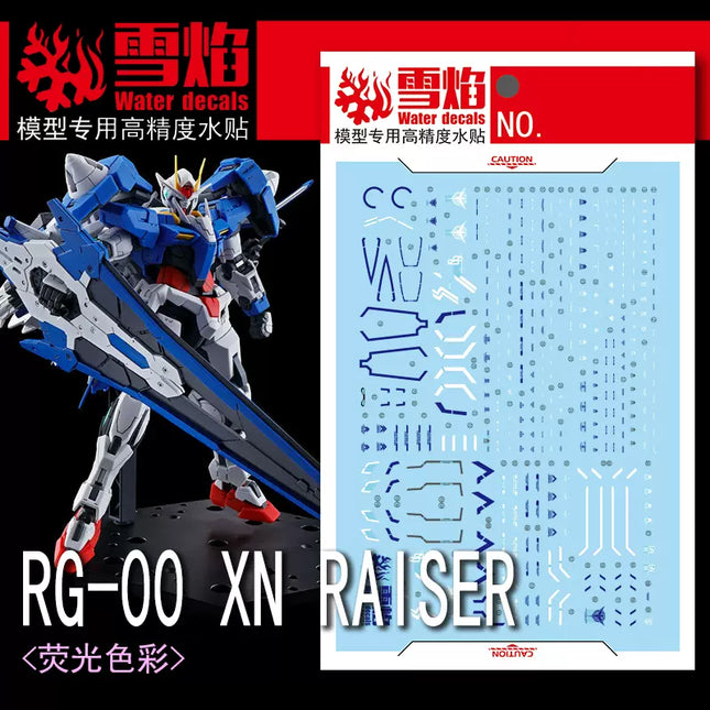 RG-54 | 1/144 00 XN RAISER FLUORESCENT WATERSLIDE DECAL