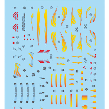 RG-24-1 | 1/144 GUNDAM ASTRAY GOLD FRAME AMATSU HANA FLUORESCENT WATERSLIDE DECAL