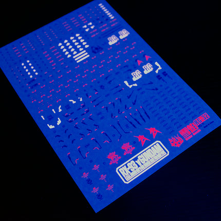 RG-32 | 1/144 NU GUNDAM FLUORESCENT WATERSLIDE DECAL