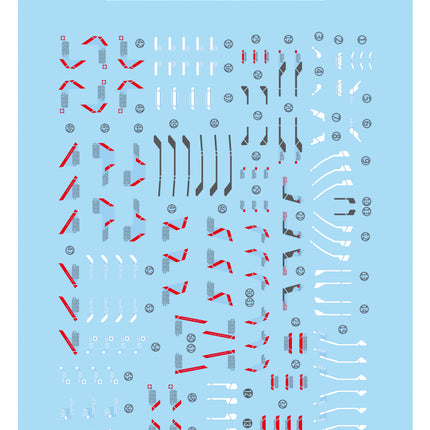 RG-17 | 1/144 WING GUNDAM ZERO EW FLUORESCENT WATERSLIDE DECAL