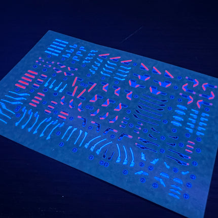 RG-17 | 1/144 WING GUNDAM ZERO EW FLUORESCENT WATERSLIDE DECAL