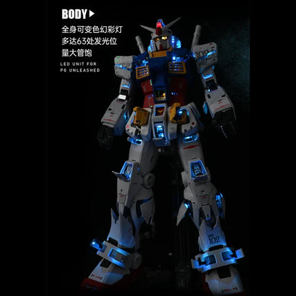 LED UNIT + DISPLAY BASE FOR PG UNLEASHED RX-78-2 GUNDAM (PREMIUM EDITION)